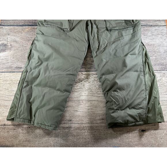 VTG Cabelas Hunting Pants Goose Down Fill Puffer Cargo Brown Mens Sz 3XL 80s 70s - Picture 5 of 8